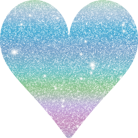 Colorful Glitter Heart